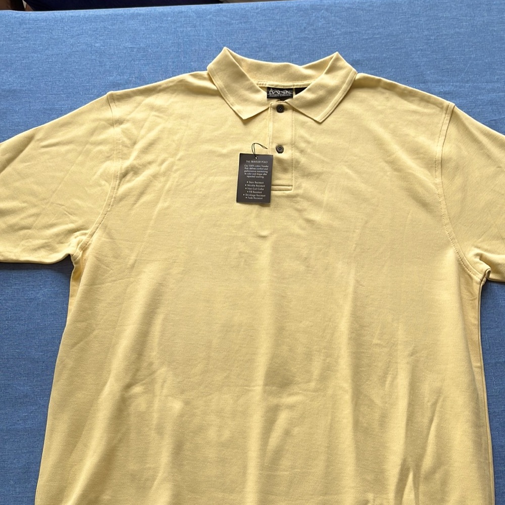 Men’s yellow polo shirt- new with tags!